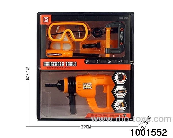 Children's tools in color box