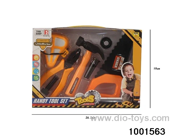 Children's tools in color box
