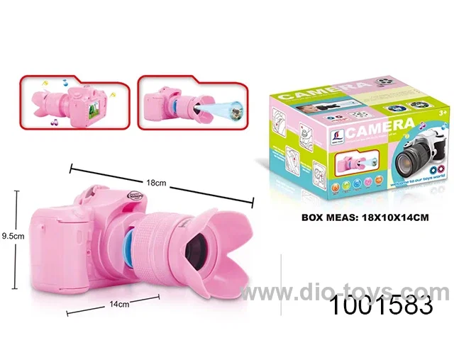 projection camera with light and music in color box