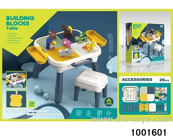 Large building block platform in color box