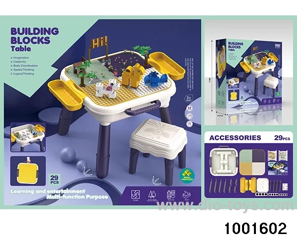 Large building block platform in color box