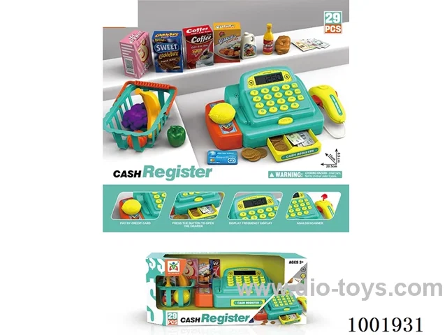 cash register with light, calculator
