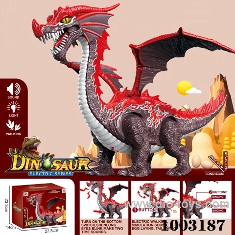B/O dinosaur with Light and sound in color box