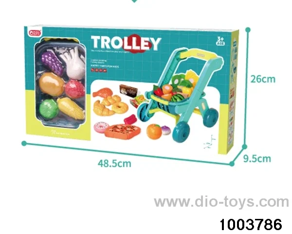 Shopping cart+basket combination in color box