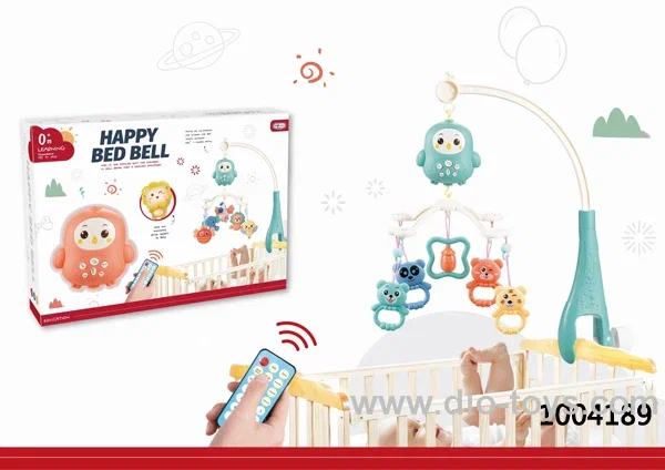 RC Bed bell toys with music in color box