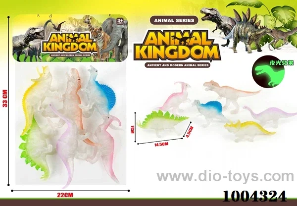 PVC soft glue toys in PP bag with header