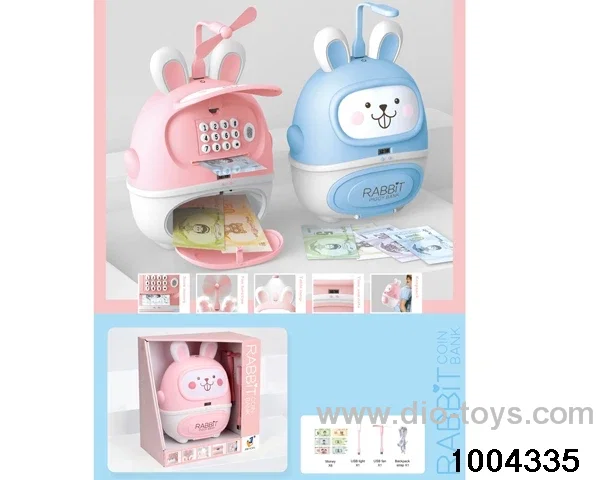 pink piggy bank with light&music