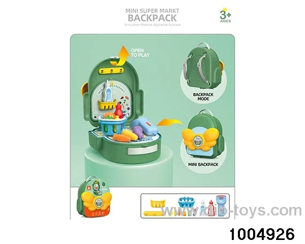 Fashion Schoolbag - Shopping in paper card