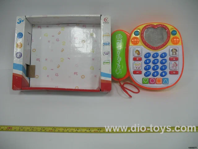 Cartoon telephone in display box