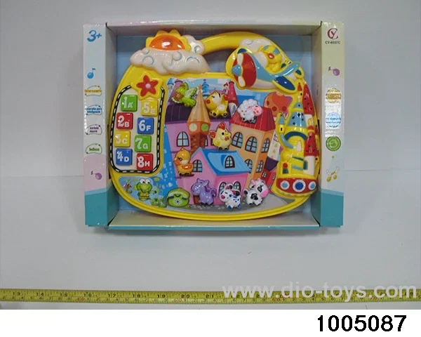 electronic organ in display box