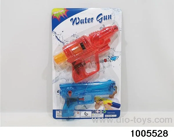 Transparent water gun 2 in 1 in Blister card