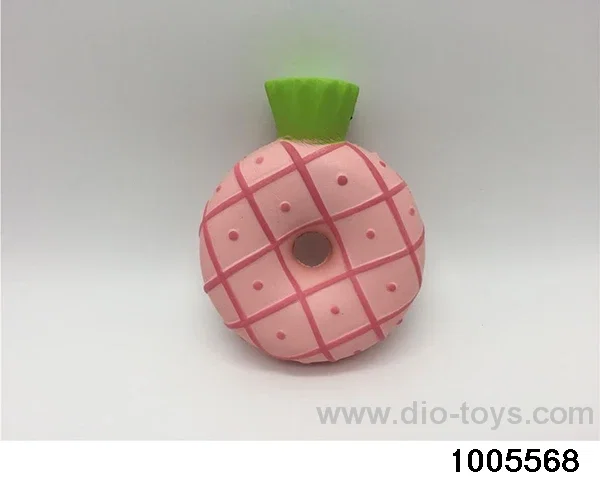 Slow rebound of pineapple ring in opp bag