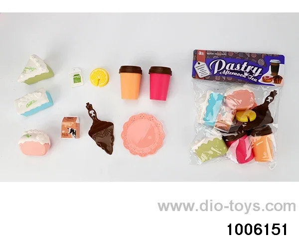 Tea tableware pastry and dessert series in PP bag with header