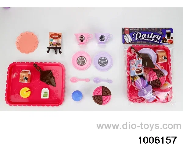 Tea tableware pastry and dessert series in PP bag with header