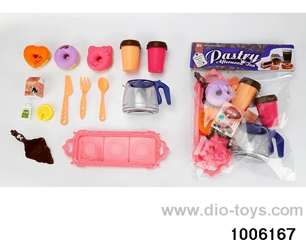 Tea tableware pastry and dessert series in PP bag with header