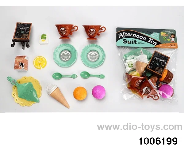 Tea tableware pastry and dessert series in PP bag with header