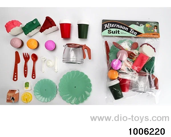 Tea tableware pastry and dessert series in PP bag with header