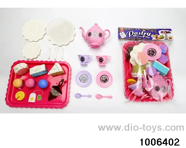 Tea tableware pastry and dessert series in PP bag with header