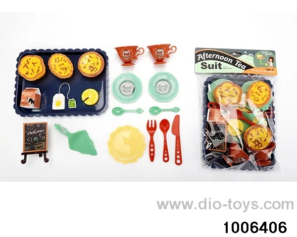 Tea tableware pastry and dessert series in PP bag with header
