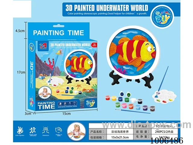 PAINTED TOYS IN COLOR BOX
