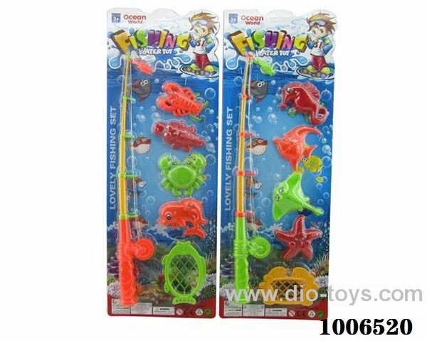 fishing toys set 2 sets mixed loading in Blister card