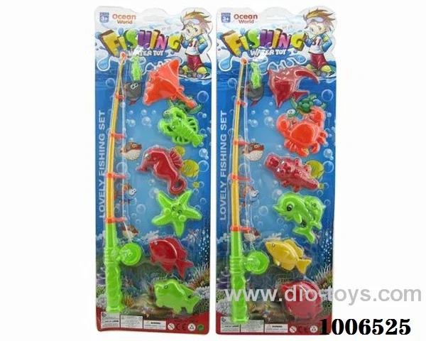 fishing toys set 2 sets mixed loading in Blister card