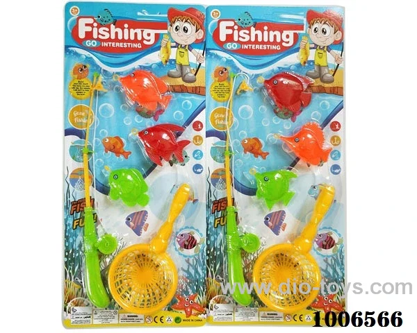 fishing toys set 2 sets mixed loading in Blister