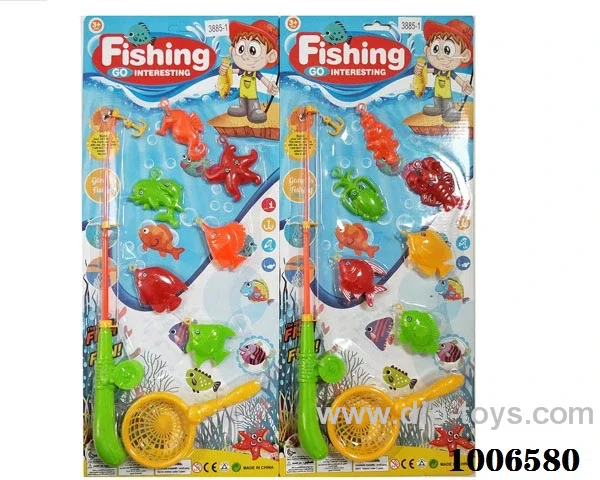 fishing toys set 2 sets mixed loading in Blister