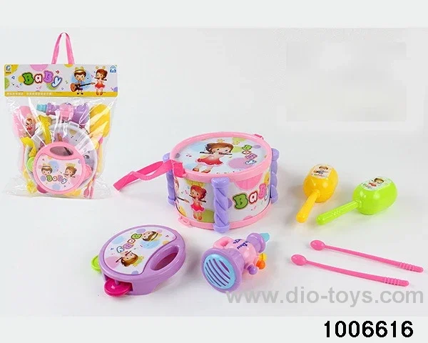 BABY DRUM SET IN PVC HANG BAG
