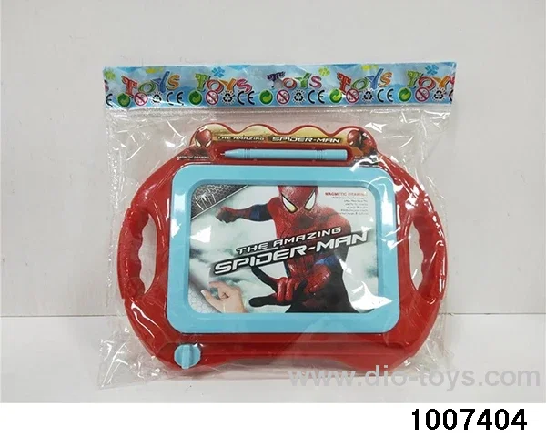 Children's magnetic fun drawing board (spider man) in opp bag