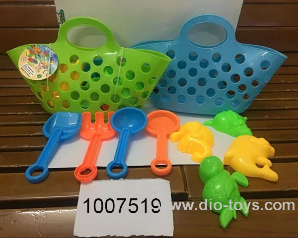 beach toys in basket