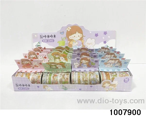 Cherry Puff Frosted Tape Set (16 Small Boxes Single Boxes Price) in display box