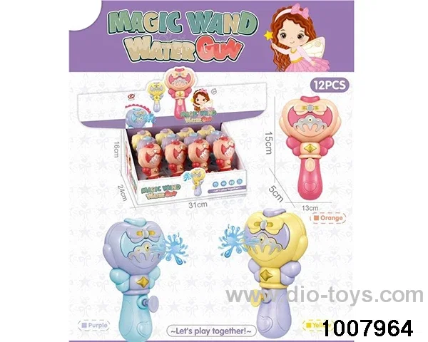 12 small water guns (magic wands) in display box