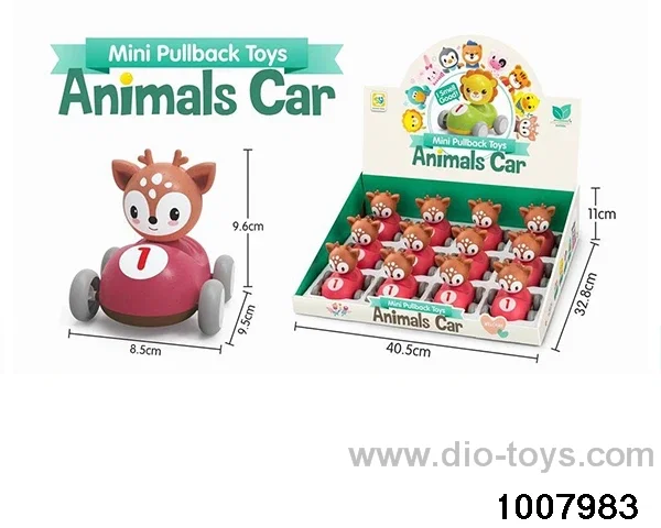 Sika deer shaking head return car 12PCS in display box