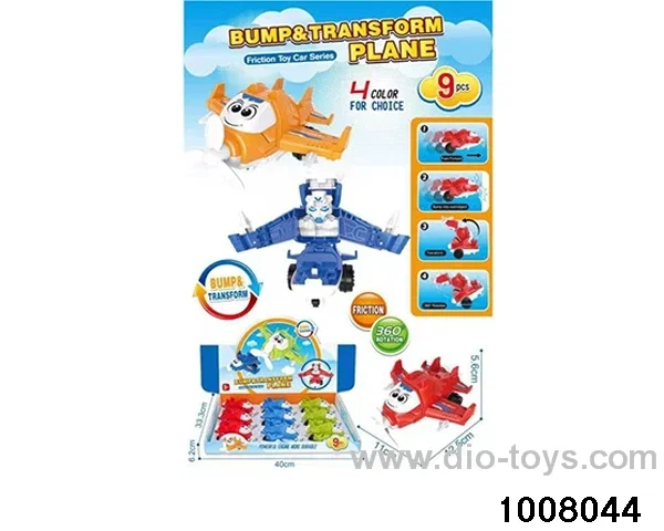 impact deformation aircraft in display box