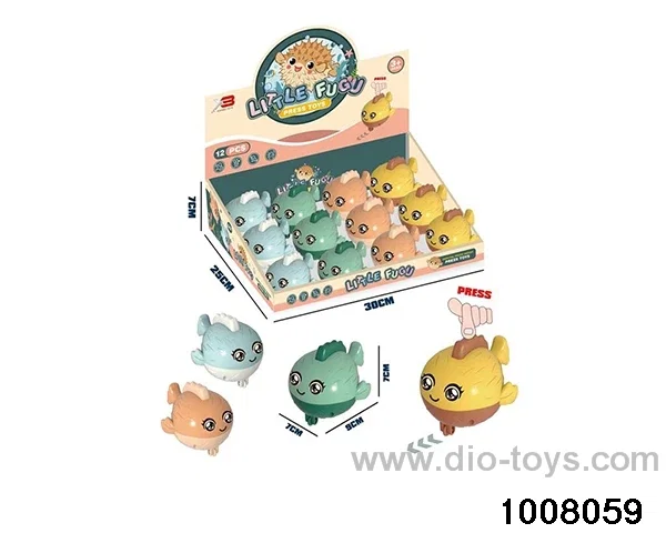 Pressure pufferfish in display box