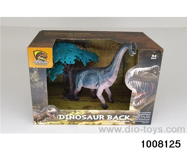 Hollow Brachiosaurus in display box