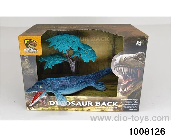 Mosasaurus in display box