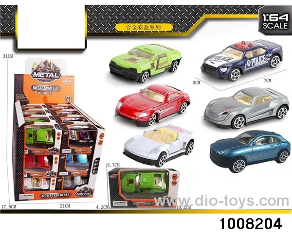 Alloy car 24 small boxes in display box