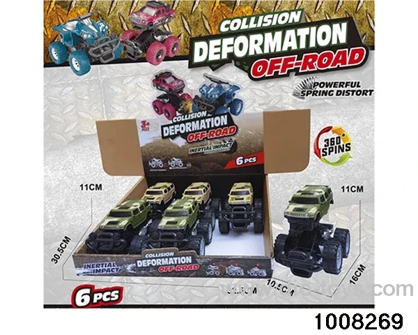 Collision deformation off-road vehicle (6/box) in display box