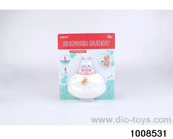 Rain clouds floating in the bathroom in Blister card