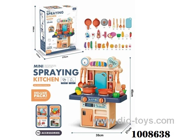 16PCS kitchen set WIYH LIGHT&SOUND ,NOT INCLUDE in color box