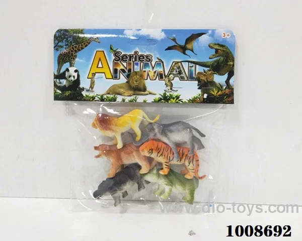 6PCS Animal suit in PVC bag