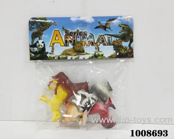 6PCS Animal suit in PVC bag