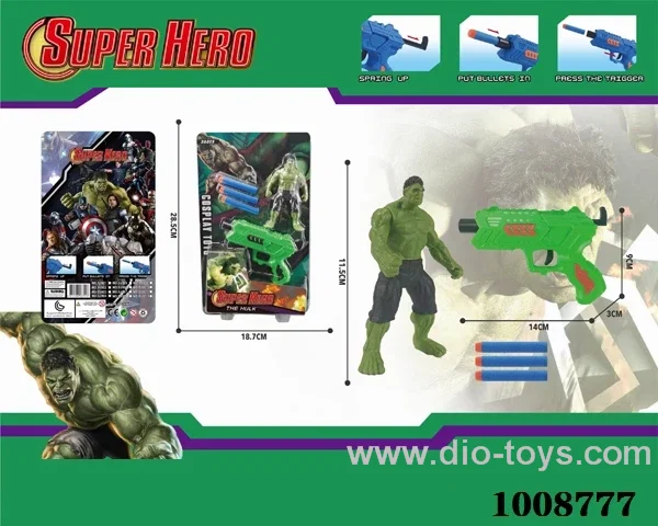 soft bullet gun in Blister with insert