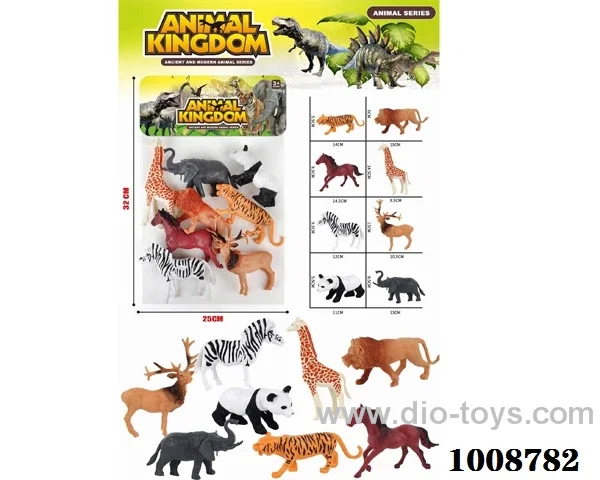 Animal toys in PP bag with header