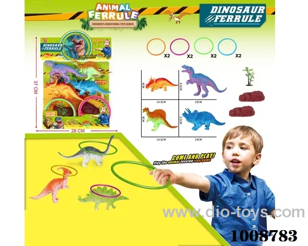 Animal dinosaur game in PP bag with header