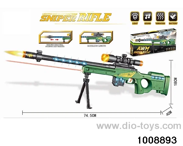 AWM electric acoustooptic sniper gun (with infrared ray) in color box