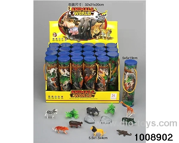 PVC Solid Wildlife in 24PCS display box