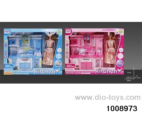 Lighting and music kitchen cabinet in window box